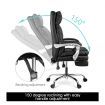 Executive Office Chair Ergonomic Reclining PU Leather Computer Seat w/Footrest