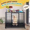 Dog Crate Kennel House Rabbit Hutch Cat Pet Cage Playpen Furniture Puppy Bunny Enclosure Carrier Foldable with Lockable Wheels