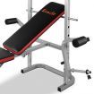 7-in-1 Weight Bench with 4 Adjustable Incline Levels - Grey