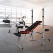 7-in-1 Weight Bench with 4 Adjustable Incline Levels - Grey