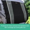 Caravan Front Window Cover Waterproof Towing Protection Universal w/Carry Bag - 220 x 192cm