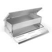 Auto Chicken Feeder Automatic Rat Proof Poultry Treadle Chook Feeding Trough Aluminium 8.2L