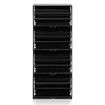 60 Pair Shoe Cabinet 4 Rack Wooden Home Footwear Storage Stand - Black