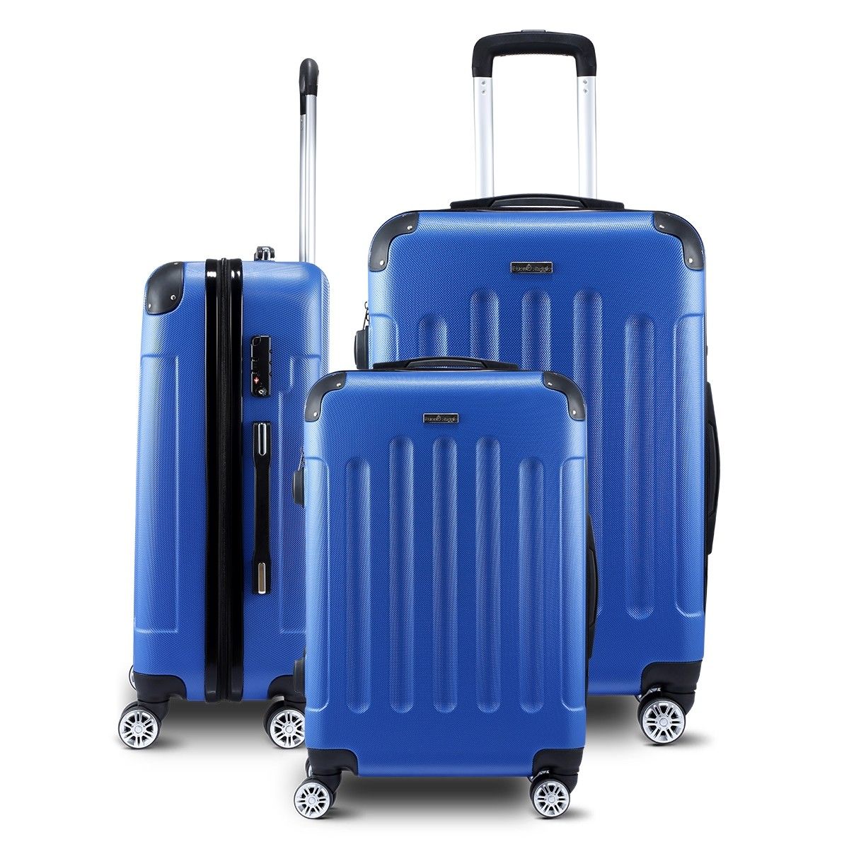 light blue luggage sets