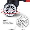 Hard Shell Lightweight Spinner Suitcase 3 Piece Luggage Sets Trolley w/ TSA Lock - Red