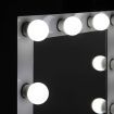 Makeup Mirror Frame with LED Lights 65x60cm - White