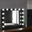 Makeup Mirror Frame with LED Lights 65x80cm - Black