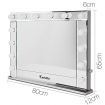 Makeup Mirror Frame with LED Lights 65x80cm