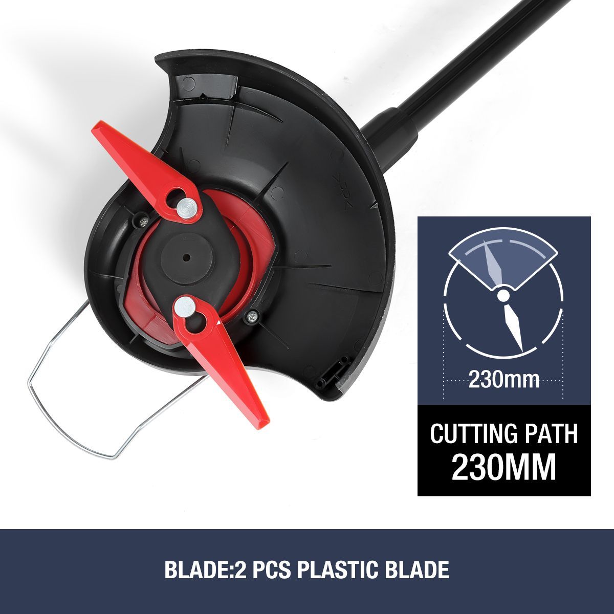 Cordless Grass Trimmer Battery Lawn Grass Edge Brush Cutter w/ Blade