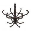 Coat Stand with 12 Hooks - Tree Style with Base Ring for Umbrellas - Walnut