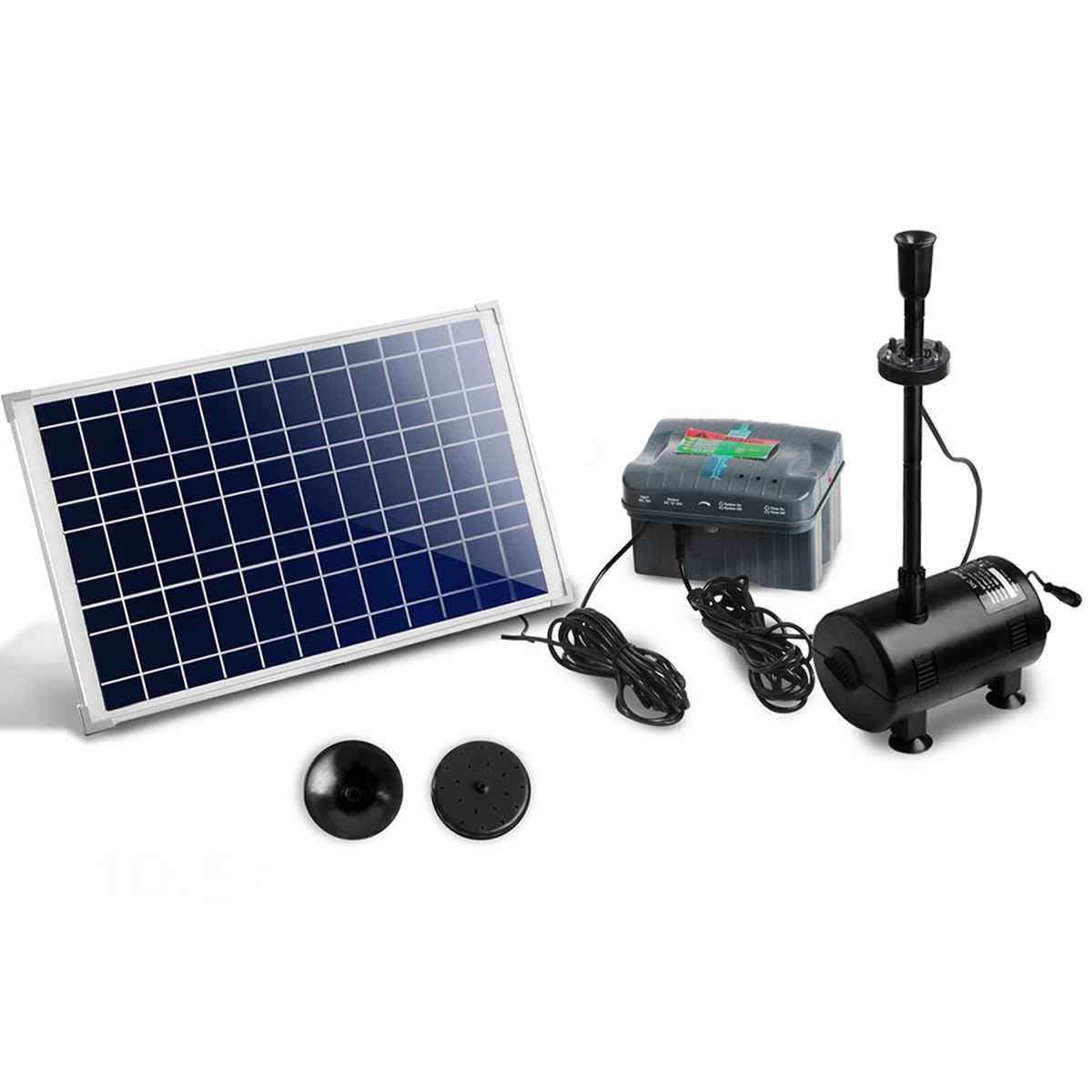 1400L/H Submersible Fountain Pump with Solar Panel