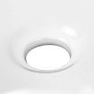 Oval Ceramic Sink with High Gloss Finish - White