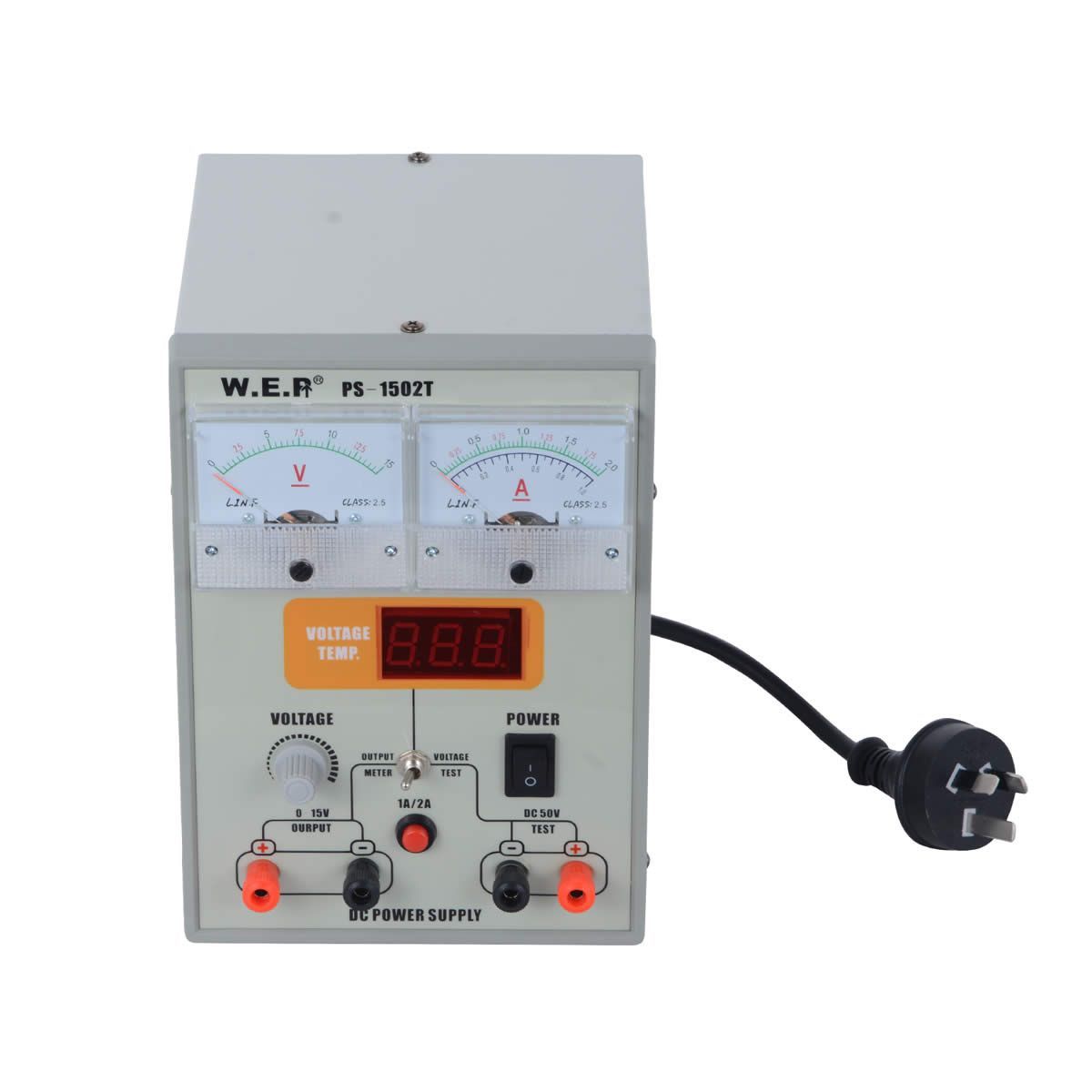 015V DC Power Supply Voltage Test Voltmeter Multimeter Variable