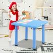 Keezi Kids Table Plastic Square Activity Study Desk 60X60CM