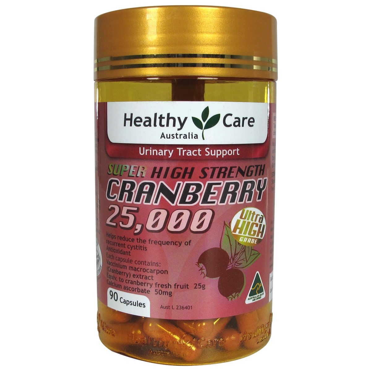 Healthy Care Super Cranberry 25000 90 Capsules