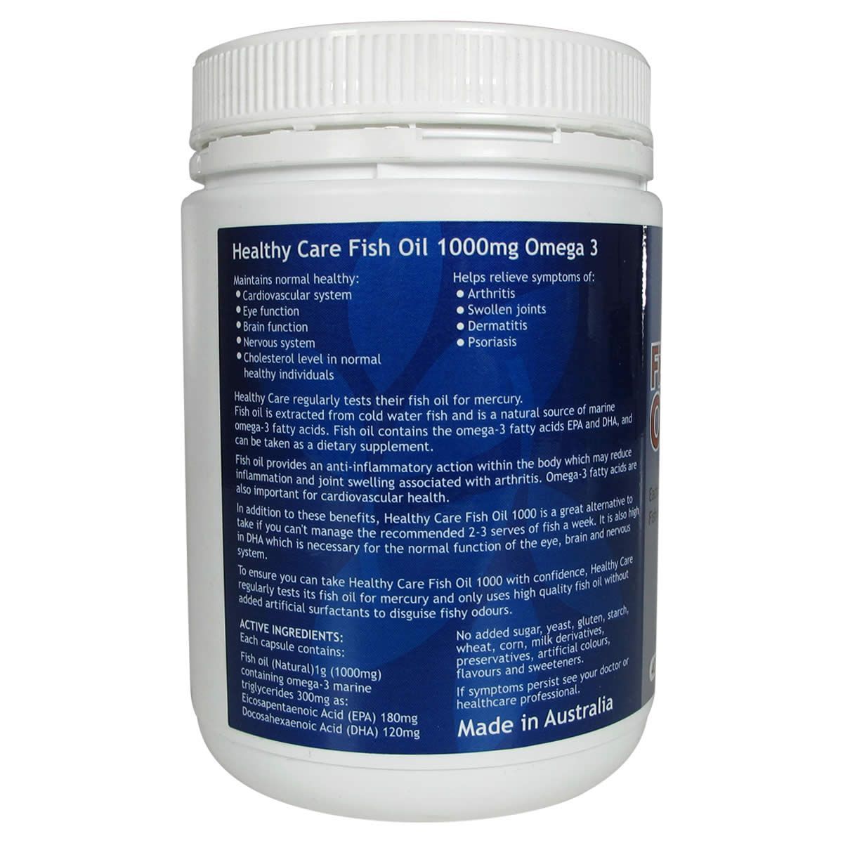 Healthy Care Fish Oil 1000mg Omega 3 400 Capsules Crazy Sales