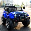 Electric Ride on Jeep Remote Control Kids Car w/Built-in Music - Blue