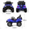 Electric Ride on Jeep Remote Control Kids Car w/Built-in Music - Blue