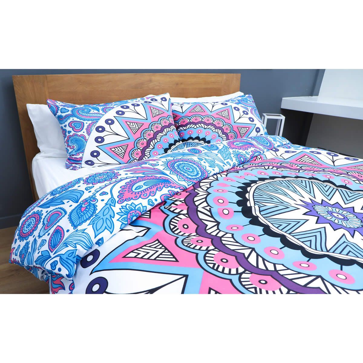 Mandala Quilt Cover Set Queen Design F Crazy Sales