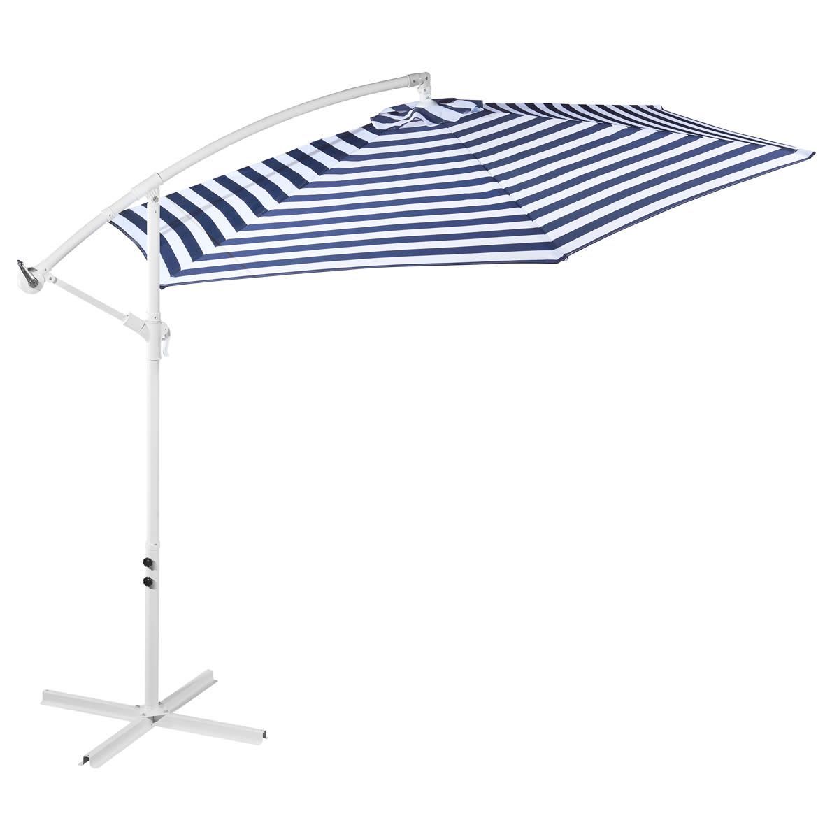 Milano Outdoor Umbrella Blue and White Stripe Crazy Sales