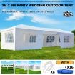 OGL 3x9m Outdoor Canopy Gazebo Party Wedding Tent Waterproof Marquee w/7 Removable Walls