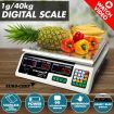 40kg Kitchen Scales Digital Commercial - Off White