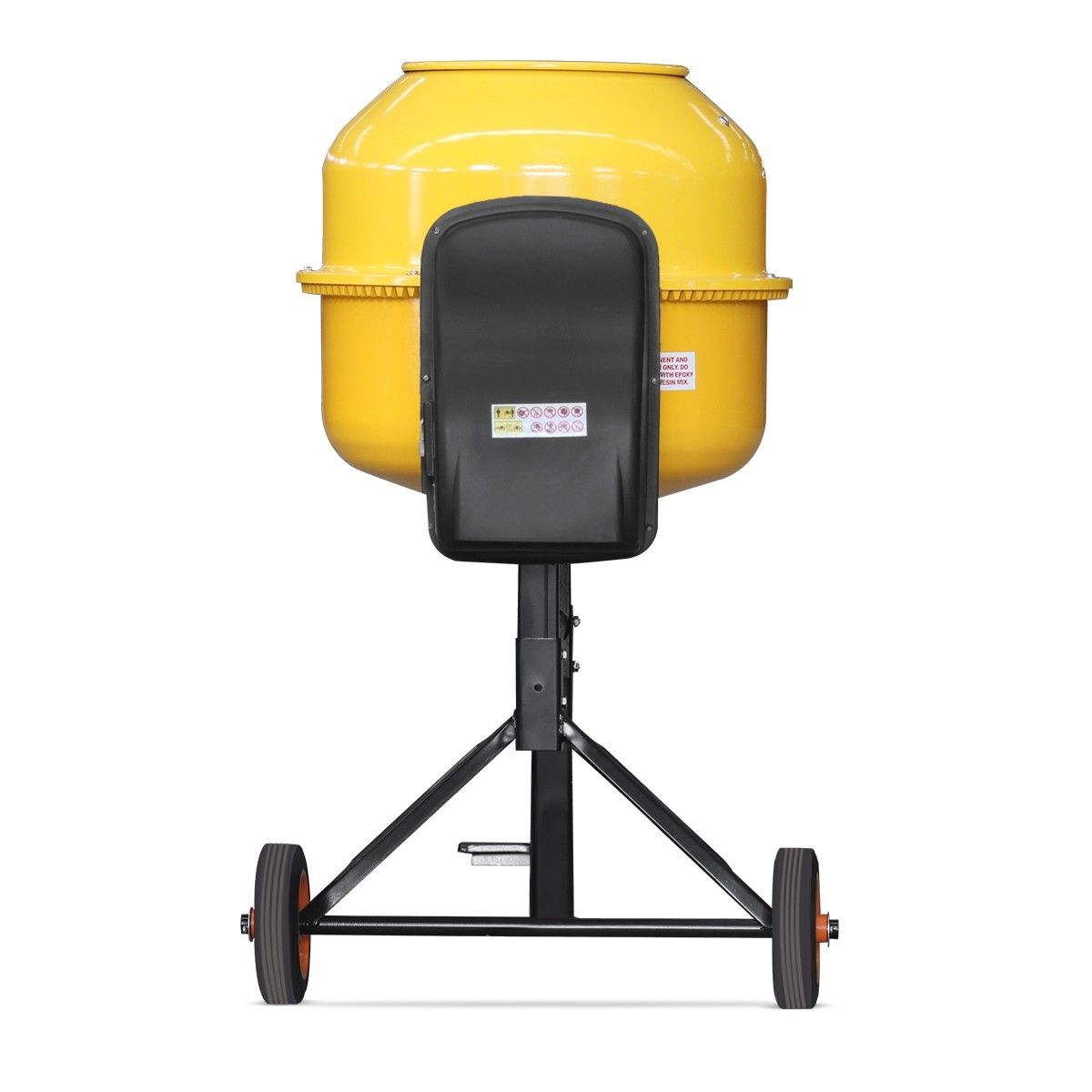 200L Portable Cement Mixer Electric Waterproof HeavyDuty Concrete Mixer w/Double Blades Crazy