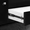 Modern High Gloss TV Stand Cabinet - Black