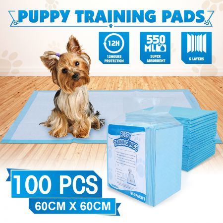 2x Indoor Pack of 50 Pet Puppy Dog Training Pads Toilet Absorbent 60 cm ...