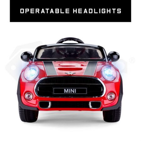 Mini Cooper Kids Electric Ride on Car Red Black