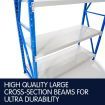 1 Bay Garage Storage Steel Rack Long Span Shelving 2.0m-wide 800kg