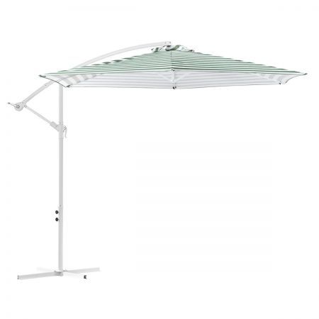 Outdoor Umbrella Green And White Stripe Crazy Sales