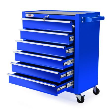 6 Drawer Tool Box Cabinet - Blue