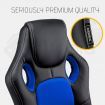 8 Point Massage Racing Office Chair - Black/Blue