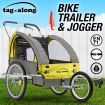 Kids Bike Trailer & Jogger - Yellow