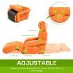 Lounge Sofa Microfiber Armchair Zig-Zag - Orange