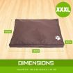 Pet Dog Cat Bed Mattress Sofa Cushion 3XL BROWN