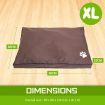 Pet Dog Cat Bed Mattress Sofa Cushion XL BROWN