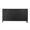 Wicker Outdoor Storage Box with 320 Litres of Storage Space - Black