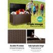 Wicker Outdoor Storage Box with 320 Litres of Storage Space - Dark Brown