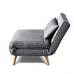 Fabric Sofa Bed with Pillow Included One Pillow - Grey