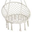 Gardeon Hammock Chair Outdoor Hanging Macrame Cotton Indoor Cream