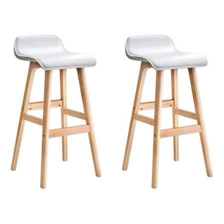 wood and cream bar stools