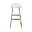 Artiss 2x Bar Stools Wooden Stool White