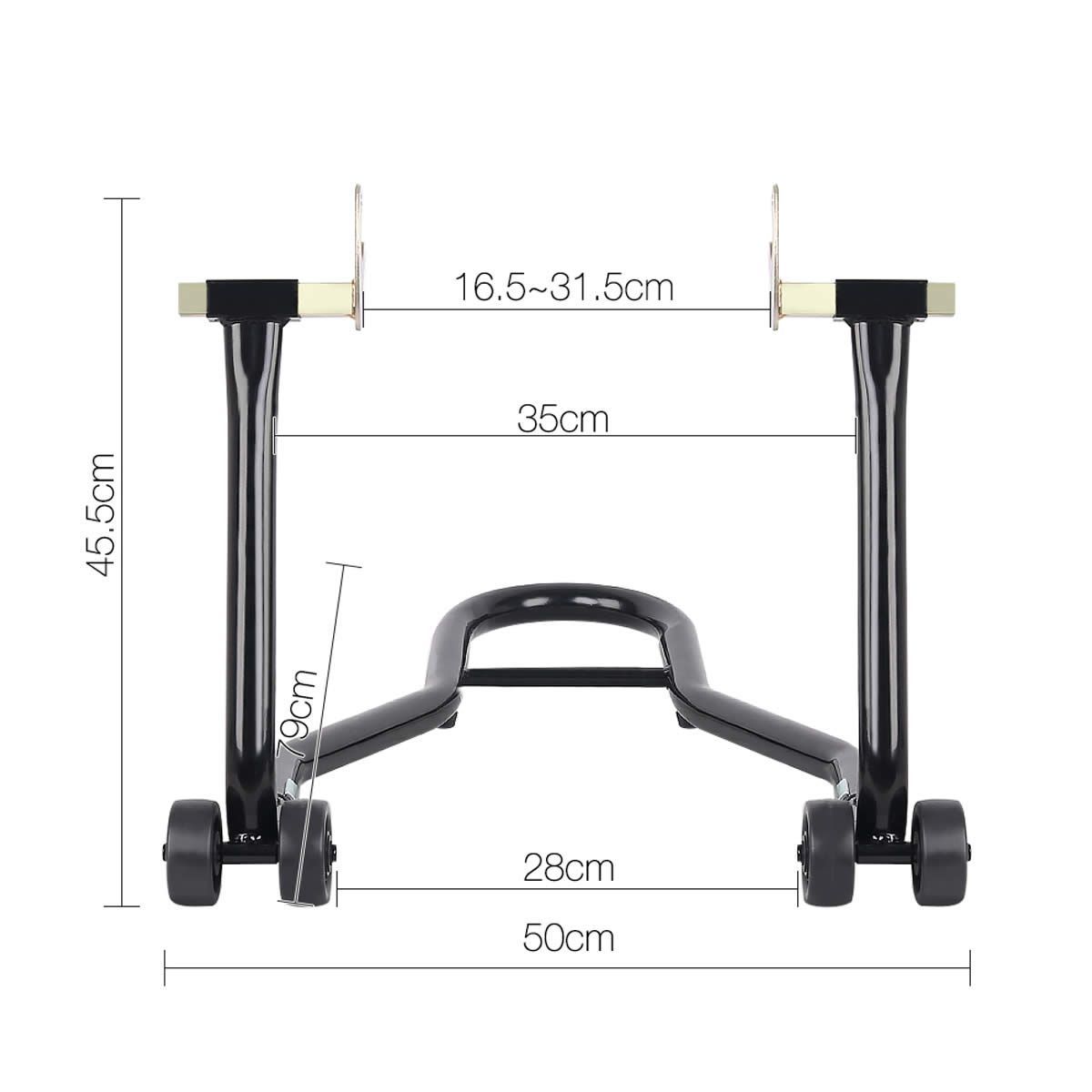 Front and Rear Motorcycle Stands Portable with 4 Nylon Rolling Wheels | Crazy Sales