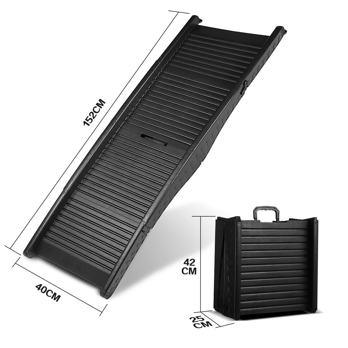Petscene Dog Car Ramp Folding Portable Pet Doggy Steps Ladder for Truck