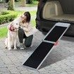 Petscene 184CM Dog Car Ramp Folding Portable Pet Doggy Steps Ladder for Truck Van SUV