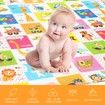 Baby Play Mat Carpet Kids Rug Pad Activity Gym Centre for Playpen Waterproof Colorful Alphabet Animal Texture 180x200cm