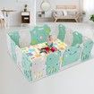 Baby Play Mat Carpet Kids Rug Pad Activity Gym Centre for Playpen Waterproof Colorful Alphabet Animal Texture 180x200cm