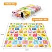 Baby Play Mat Carpet Kids Rug Pad Activity Gym Centre for Playpen Waterproof Colorful Alphabet Animal Texture 180x200cm